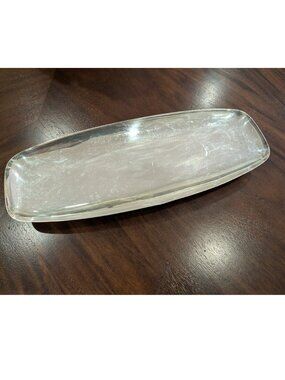 GUMP'S Silverplate Serving Dish Mid-Century Modern Vintage